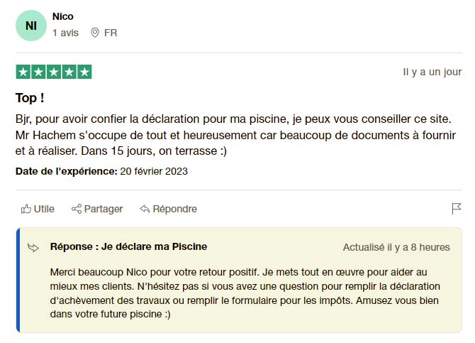 AVIS TRUSTPILOT